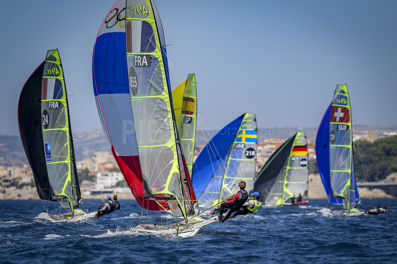Marseilles France is hosting more than 200 sailors from 28 nations for the 2018 Junior Worl Championship of 49er, 49erFX and Nacra 17. Held from 28 august to 1st september 2018. © Pierick Jeannoutot