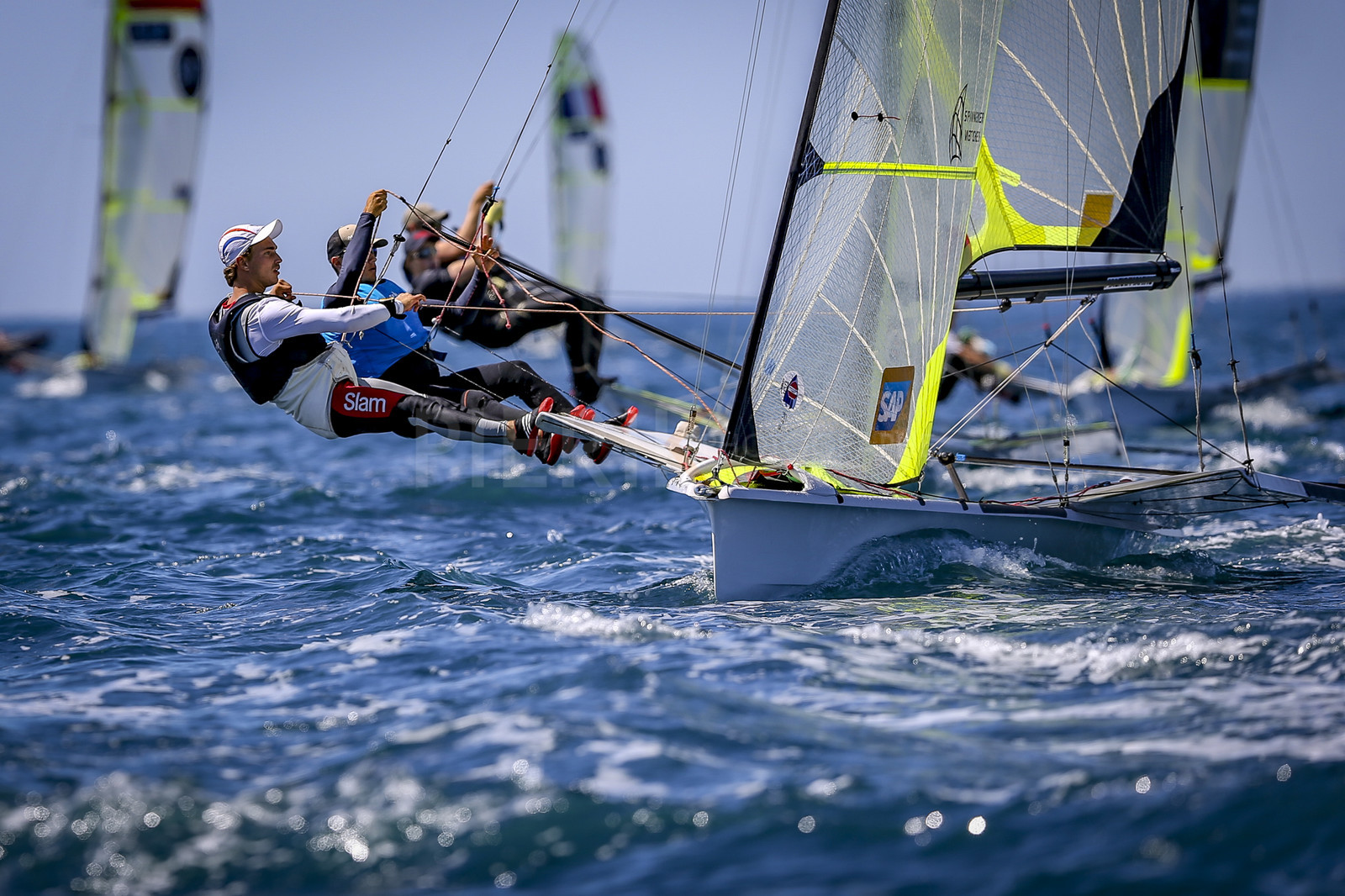 Marseilles France is hosting more than 200 sailors from 28 nations for the 2018 Junior Worl Championship of 49er, 49erFX and Nacra 17. Held from 28 august to 1st september 2018. © Pierick Jeannoutot
