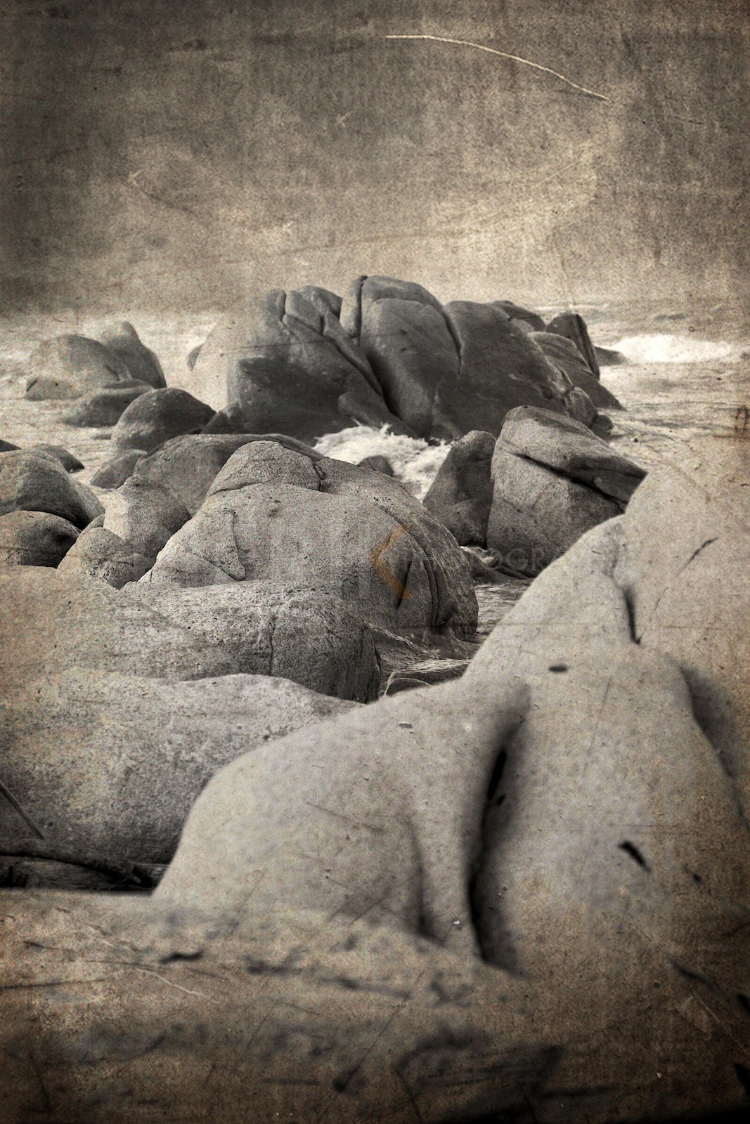 Rochers en bord de mer