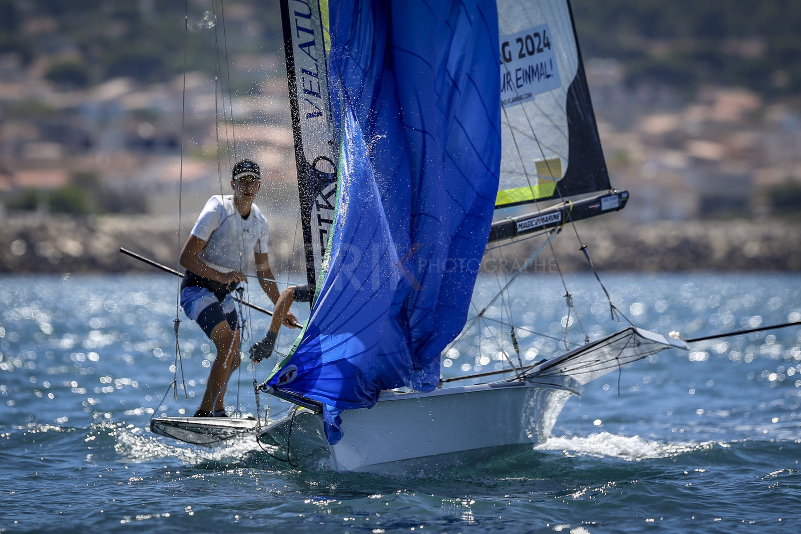 Marseilles France is hosting more than 200 sailors from 28 nations for the 2018 Junior Worl Championship of 49er, 49erFX and Nacra 17. Held from 28 august to 1st september 2018. © Pierick Jeannoutot